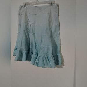 Rave Elegant Blue Tiered Skirt